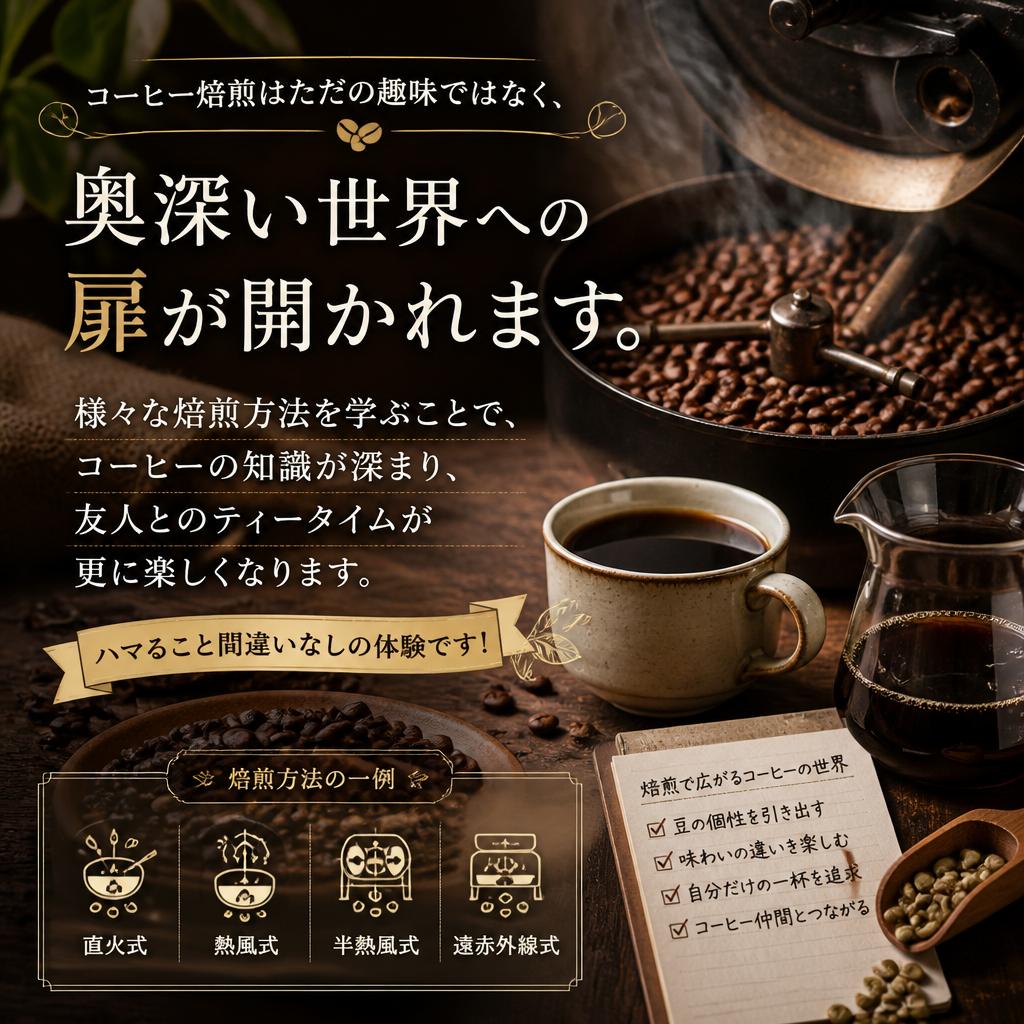 趣味としてのコーヒー焙煎の魅力