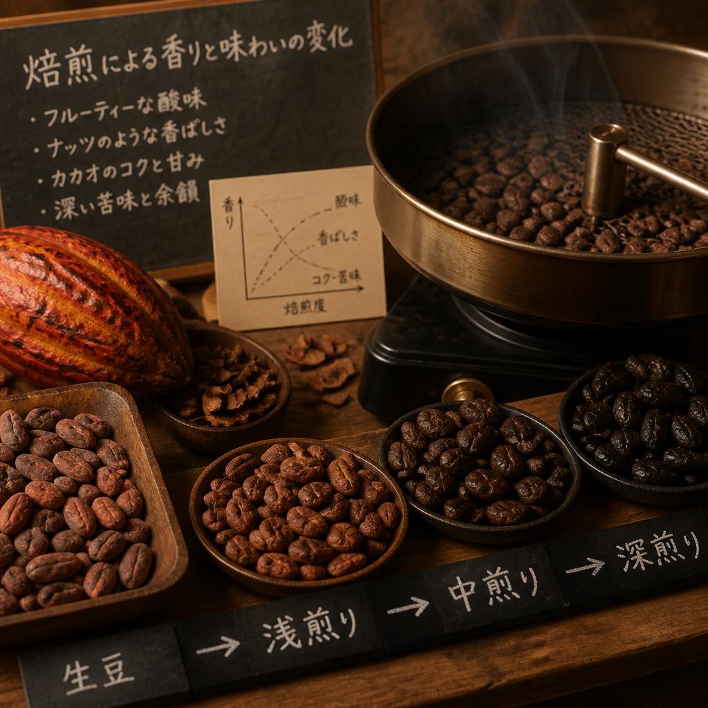 焙煎体験で香りと味の違いを発見！